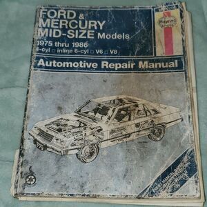 Haynes 1975 - 1986 Ford Mercury Mid Size Models Repair Manual